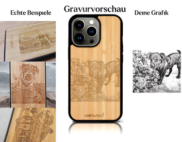 INDIVIDUELL iPhone 13 Pro Bambus-Kunststoff